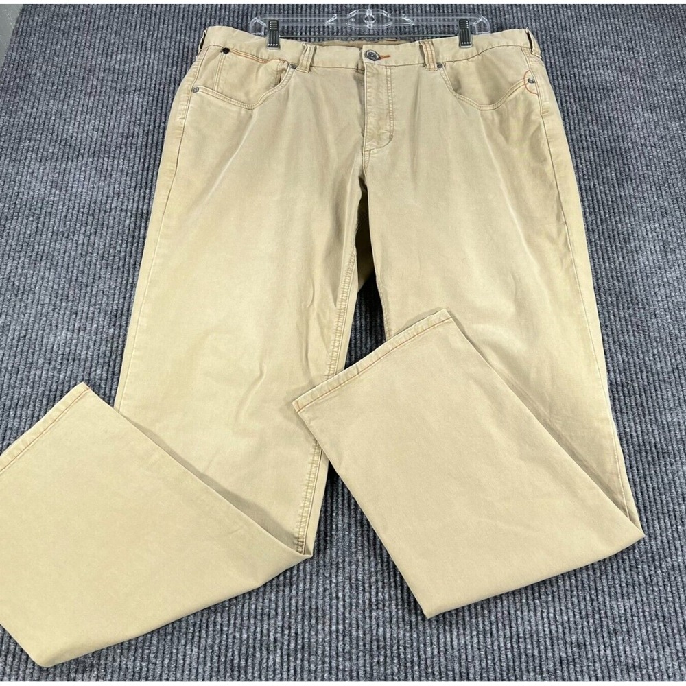 Tommy Bahama Pants Mens 38x32 Beige Khaki Chino Outdoor Beach Casual Comfort